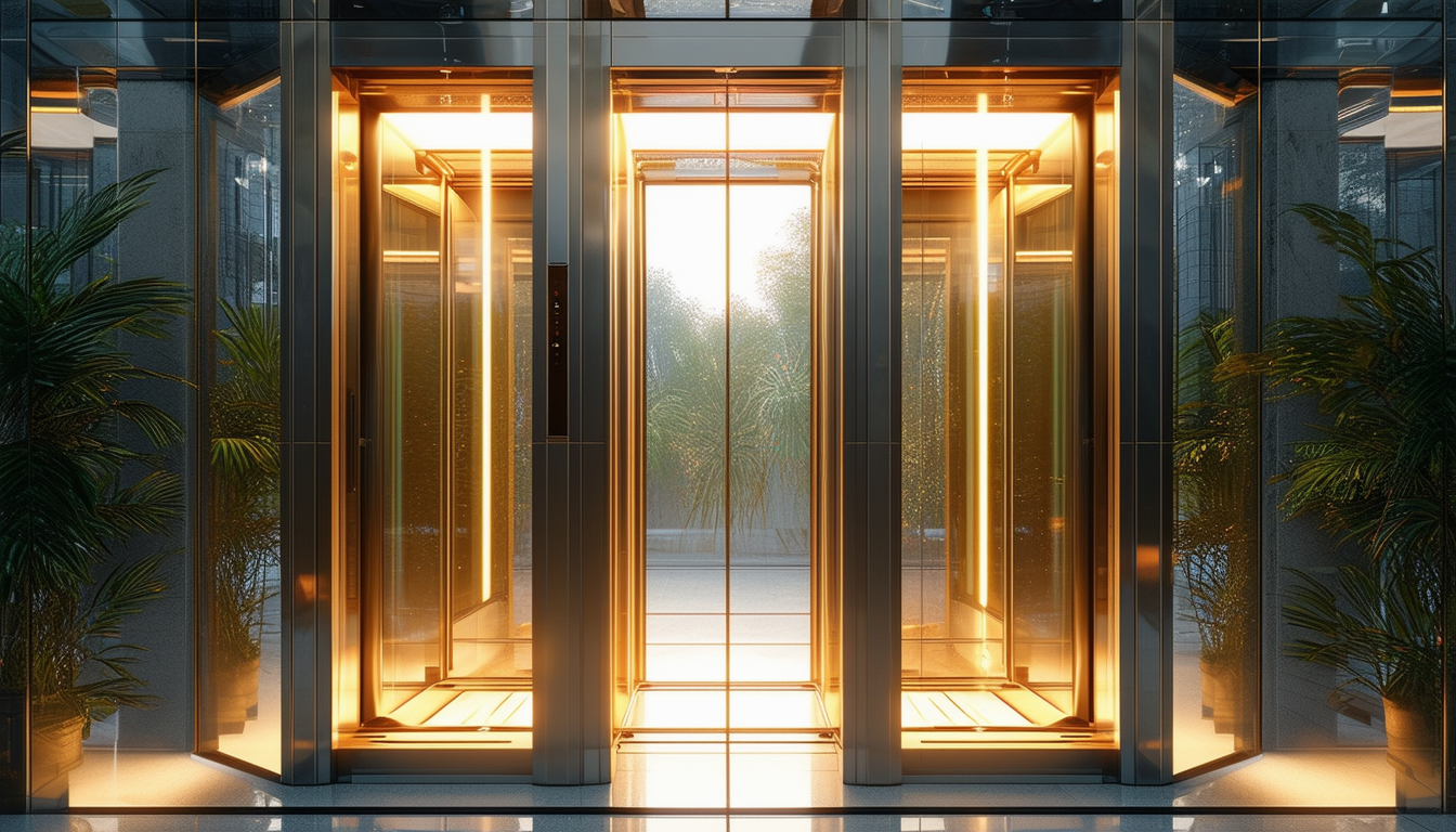 découvrez notre ascenseur vitré offrant une vue panoramique et une expérience unique dans votre bâtiment.